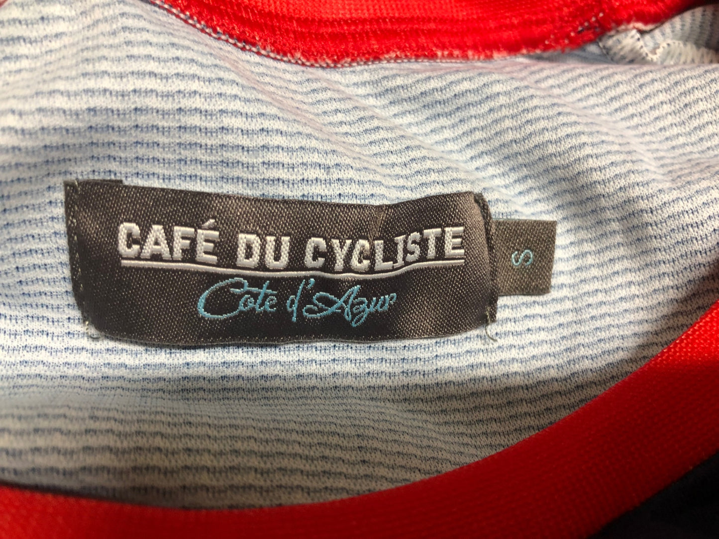 IF066 カフェドシクリステ CAFE DU CYCLISTE BETTY MAN グラベルジャージ 紺 白 Sサイズ