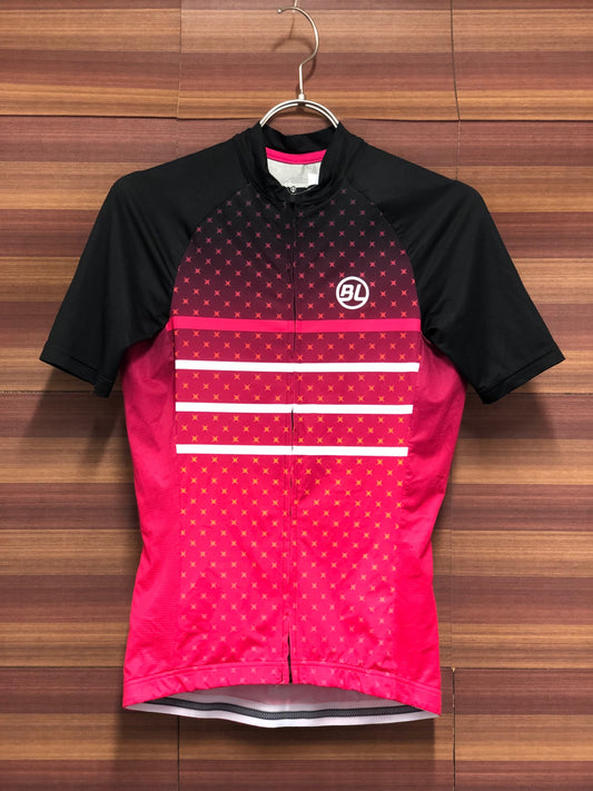 IR906 バイシクルライン BL 半袖 サイクルジャージ ピンク 黒 XS