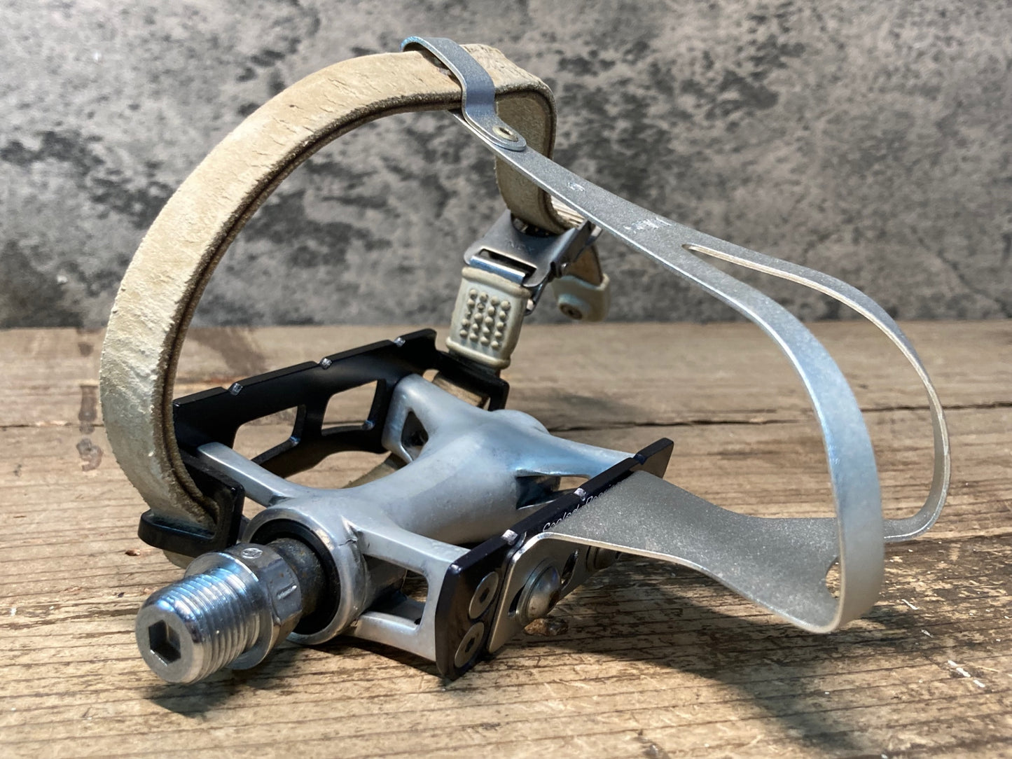 IN674 三ヶ島 MKS CUSTOM NUEVO NJS ペダル アルミトークリップ ストラップ セット