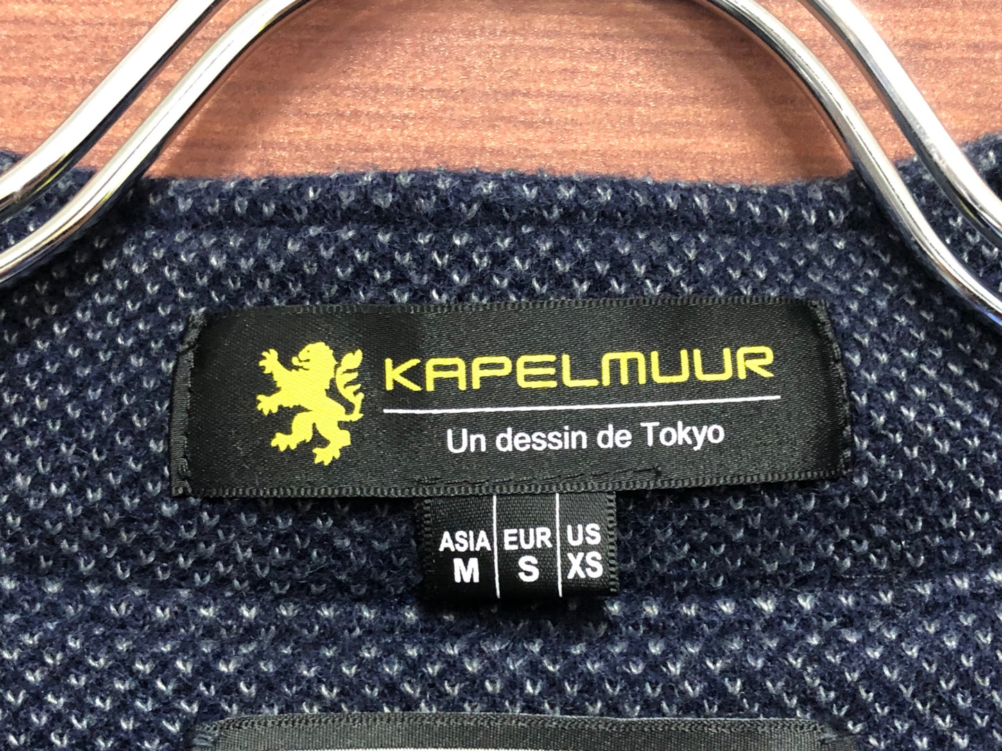 IS431 カペルミュール KAPELMUUR 長袖 サイクルジャケット 紺 黒 M 裏起毛 PONTETORTO