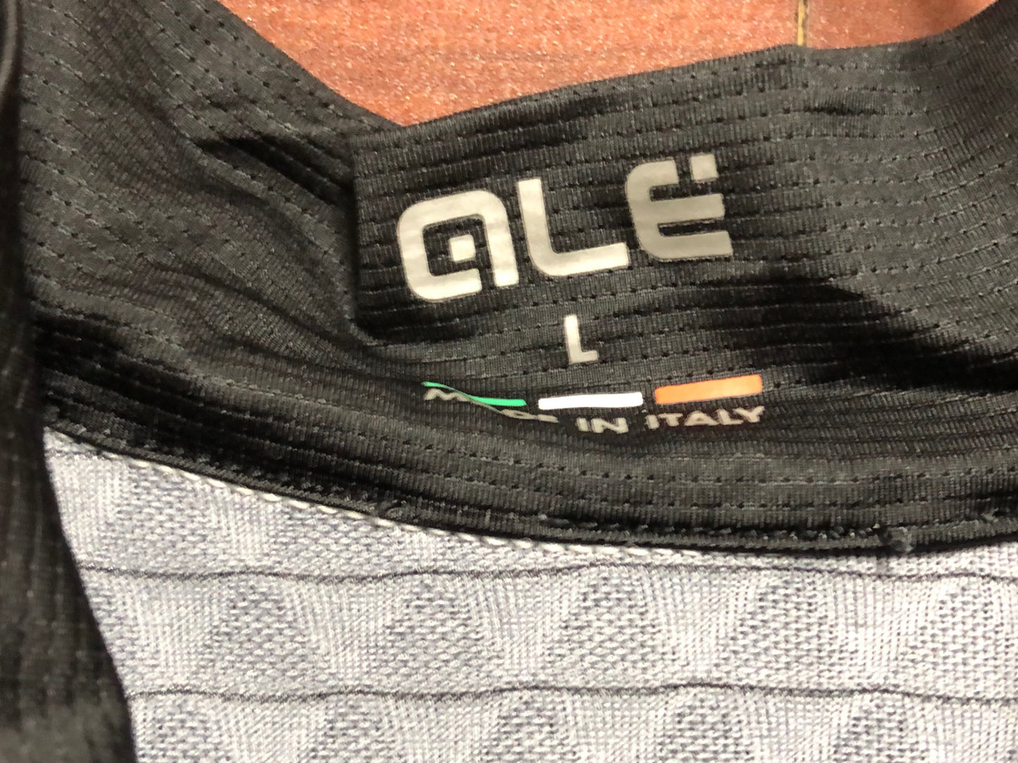 IM218 アレ ALE 半袖 サイクルジャージ 黒 黄 L