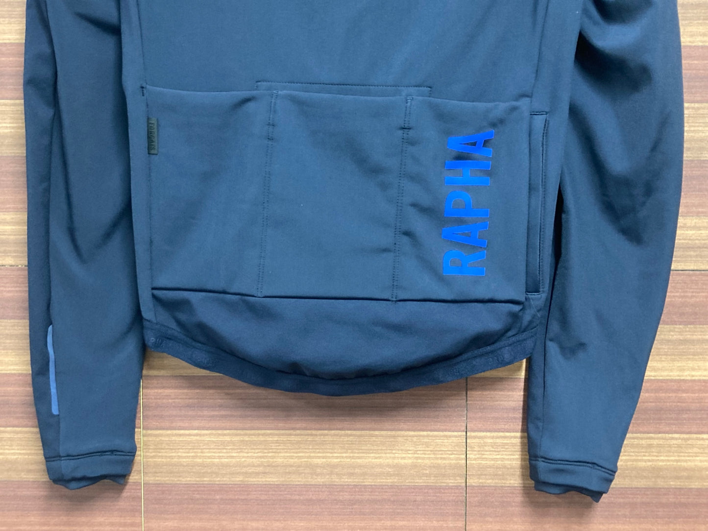 HW645 ラファ Rapha PRO TEAM TRAINING JACKET 長袖 サイクルジャケット 紺 S 裏起毛