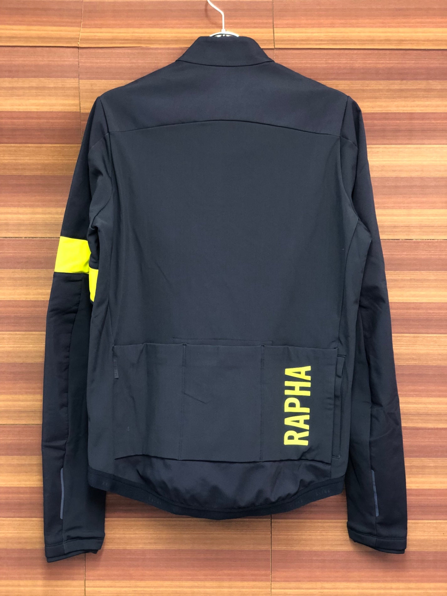 IT120 ラファ Rapha PRO TEAM TRAINING JACKET 長袖 サイクルジャケット 紺 L 裏起毛