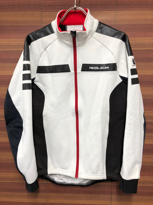 IQ947 パールイズミ PEARL iZUMi 長袖サイクルジャケット 白黒 M 日焼け WIND BREAK
