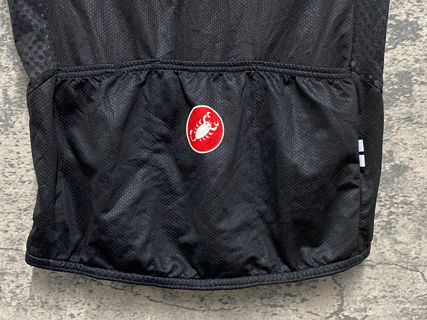 IZ473 カステリ CASTELLI ROSSOCORSA 半袖 サイクルジャージ 黒 赤 S