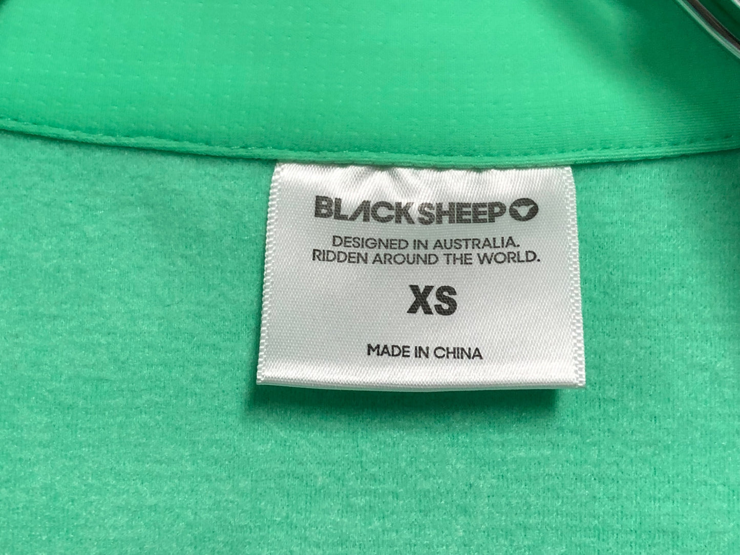 HX511 ブラックシープ BLACK SHEEP 長袖 サイクルジャージ 黄緑 XS 裏起毛