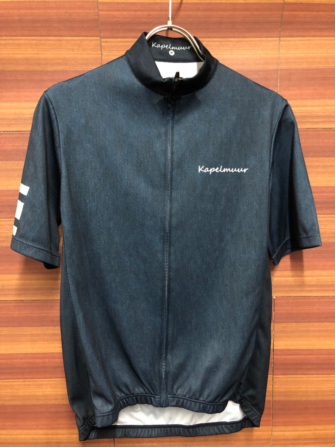 IQ743 カペルミュール KAPELMUUR 半袖 サイクルジャージ 紺 デニムカラー M