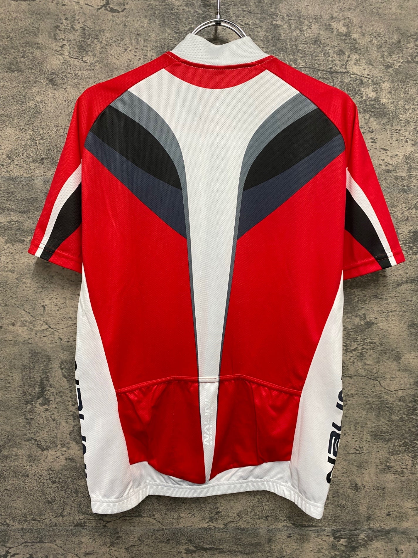 JB217 ナリーニ Nalini 半袖 サイクルジャージ 白 赤 L