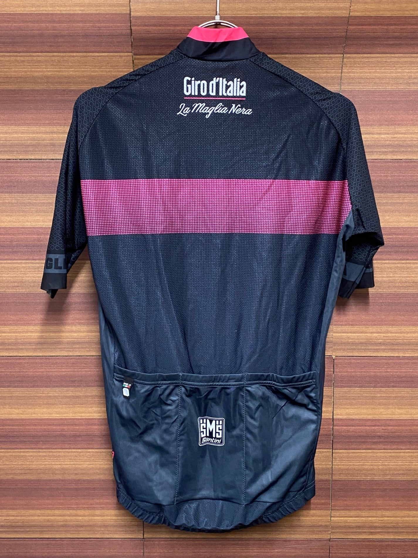 IT959 サンティーニ Santini ジロデイタリア 半袖 サイクルジャージ 黒 L