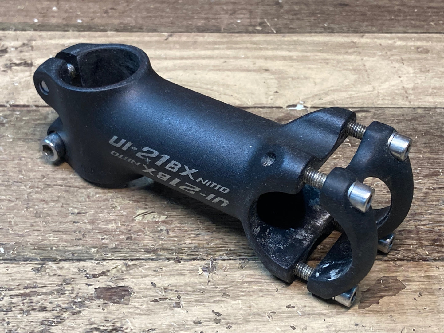 IM387 日東 NITTO UI-21BX ステム 黒 90mm Φ31.8 OS