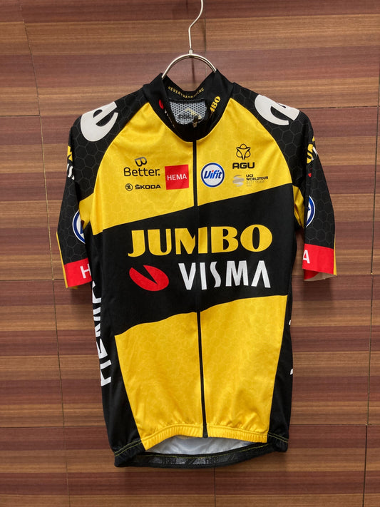 IV351 アグ AGU 半袖 サイクルジャージ 黒 黃 M JUMBO VISMA