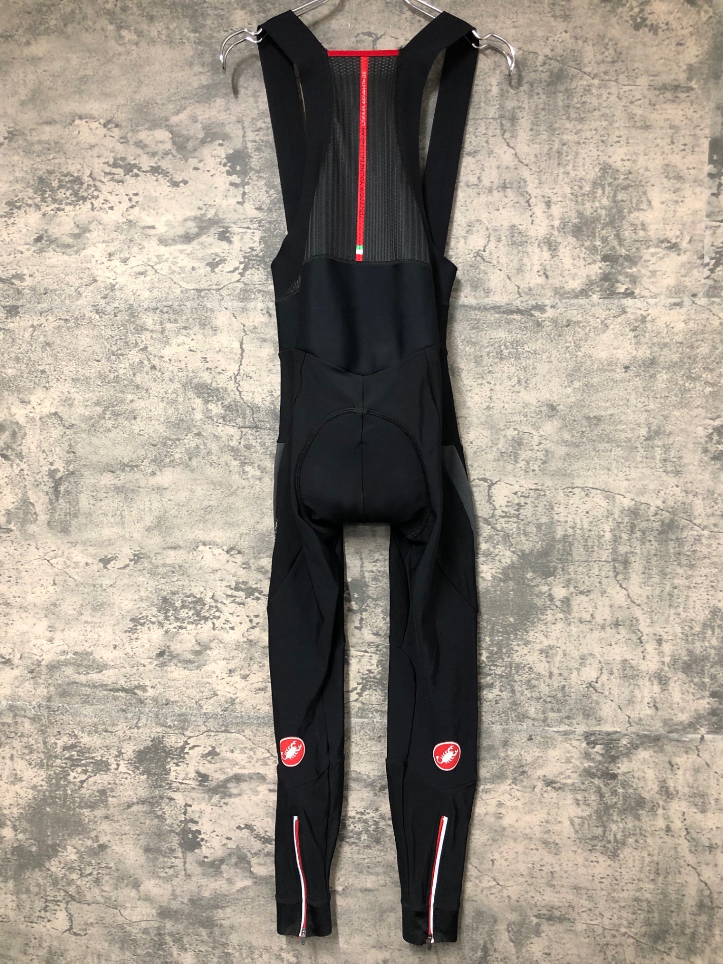 IY531 カステリ CASTELLI ROSSOCORSA ビブタイツ 黒 L 裏起毛