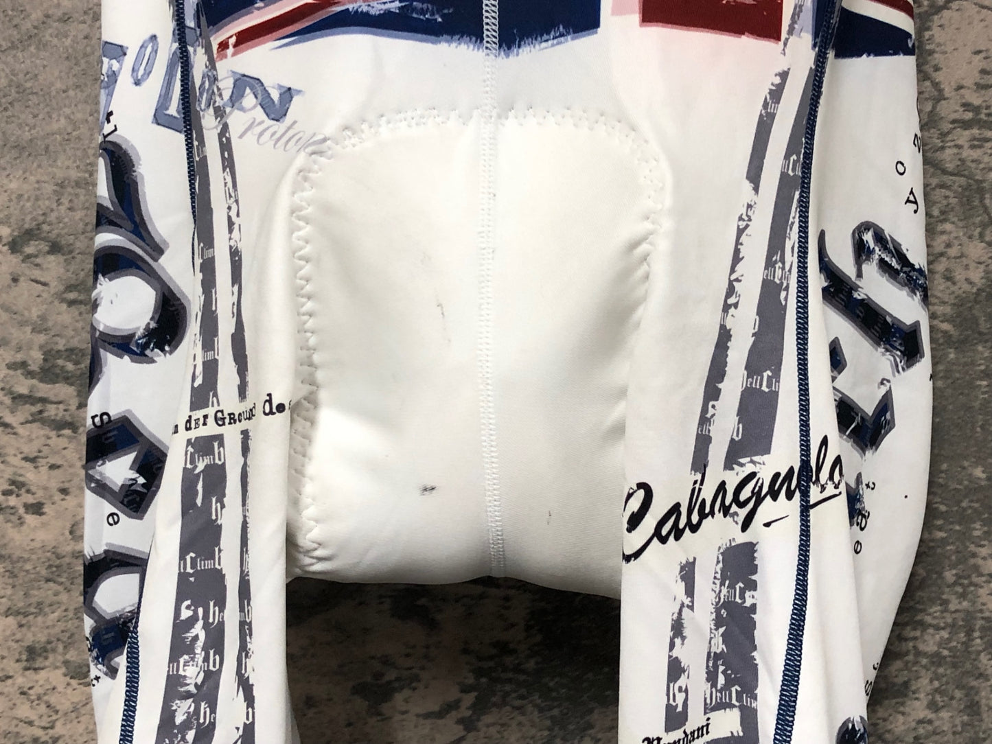 IY631 パンダーニ Pandani ビブタイツ 白 L 裏起毛 ※汚れ