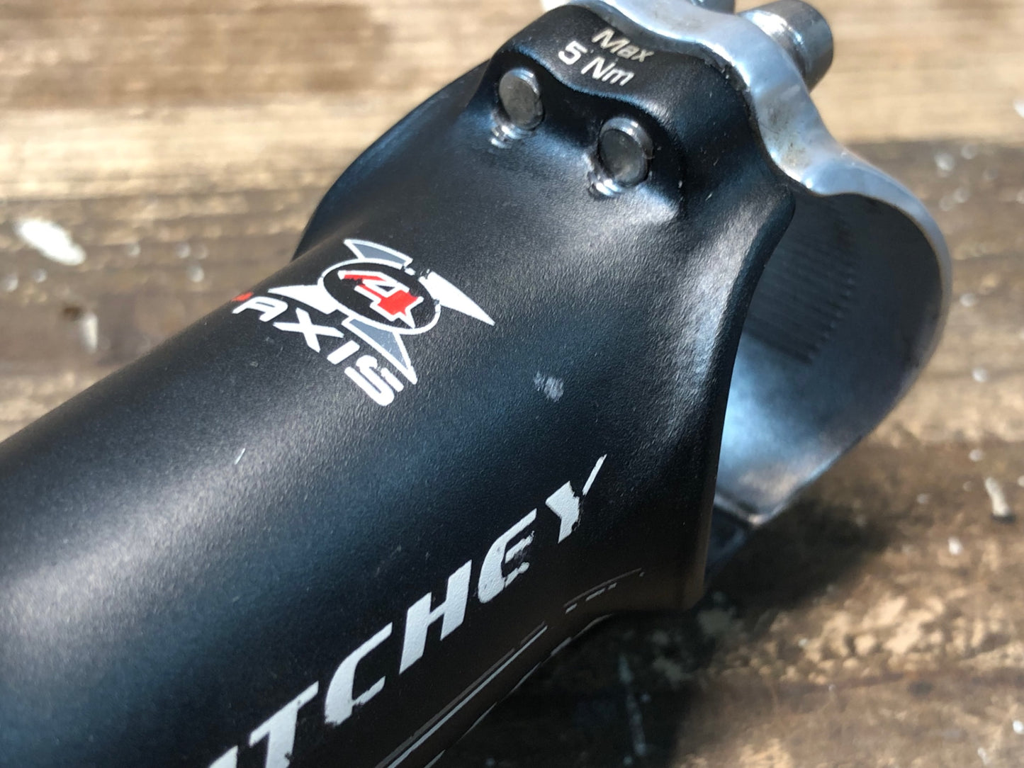 IU153 リッチー RITCHEY 4AXIS WCS アルミステム 黒 80mm Φ31.8 OS 6°