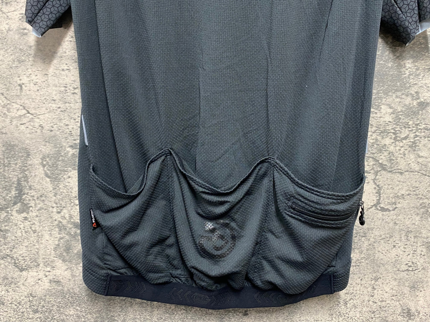 IU718 レリック reric 半袖 サイクルジャージ XL 黒白