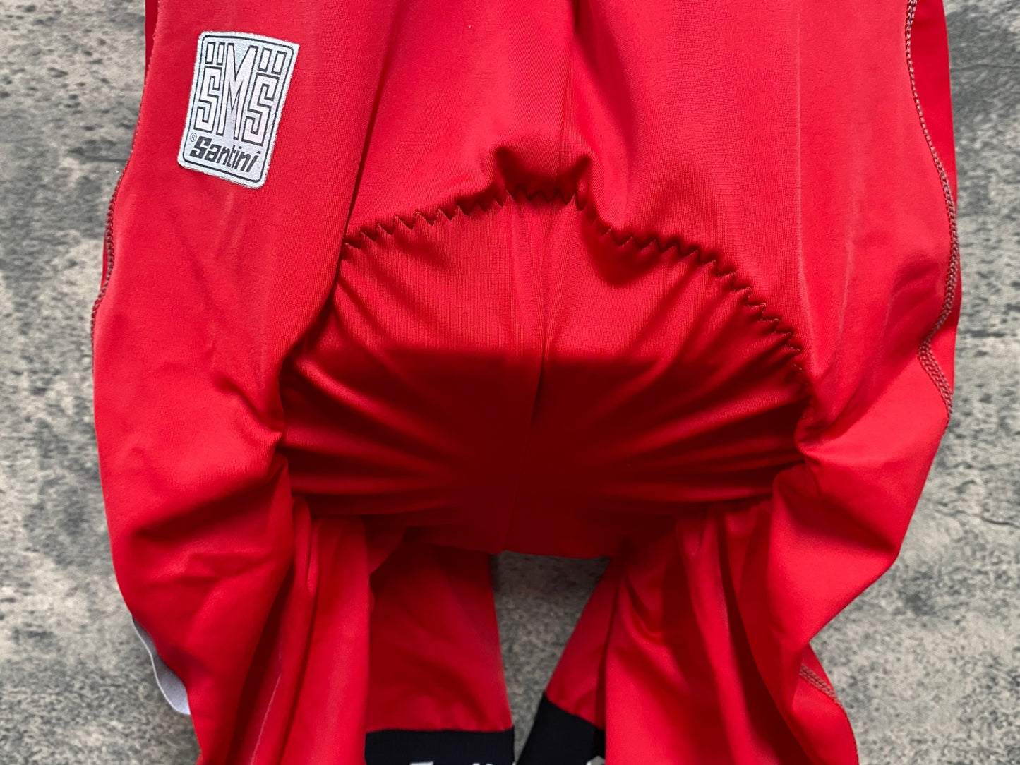 IY730 サンティーニ Santini ビブショーツ 赤 XS