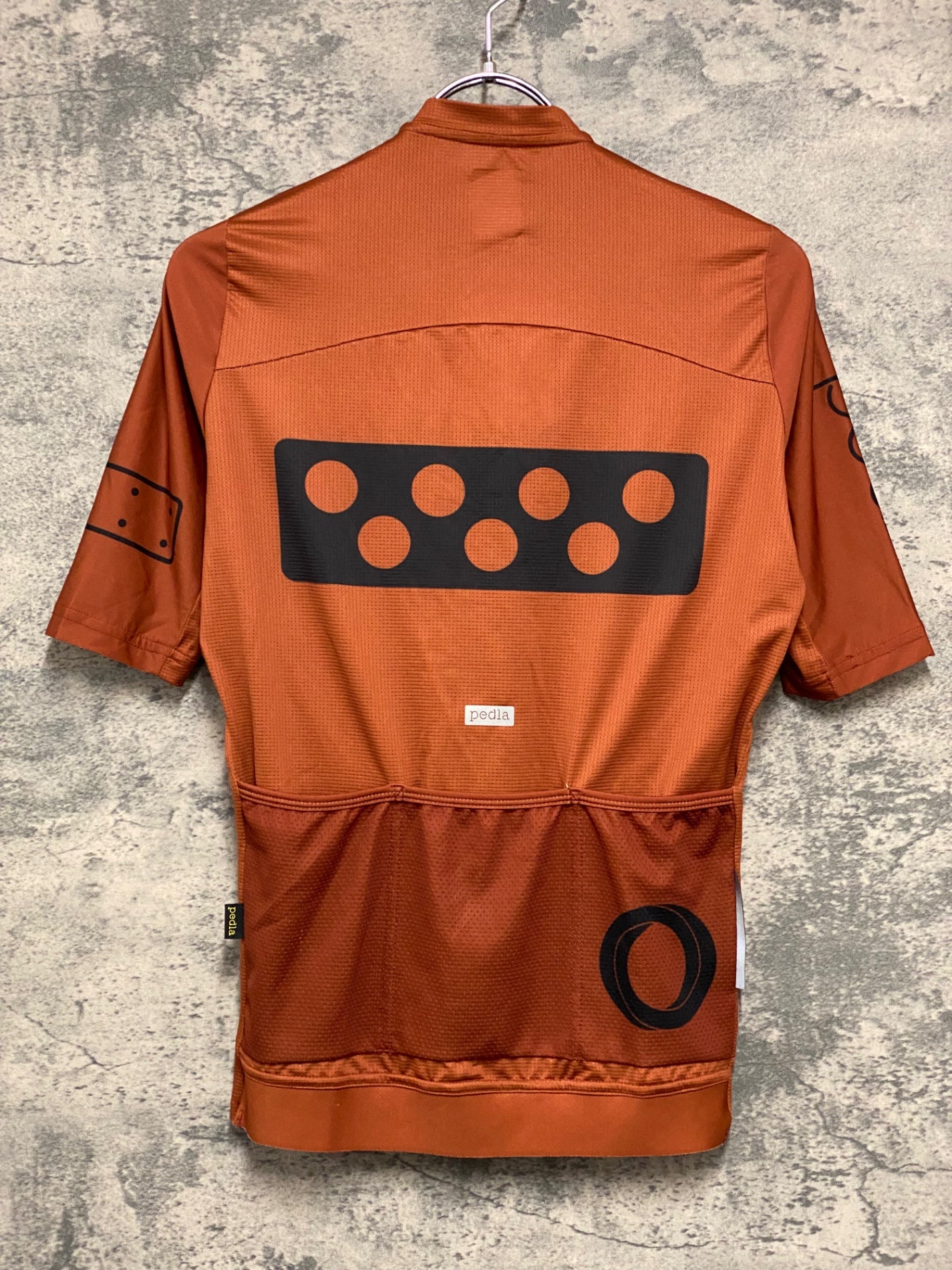 JB495 ペドラ Pedla 半袖 サイクルジャージ 茶 XS
