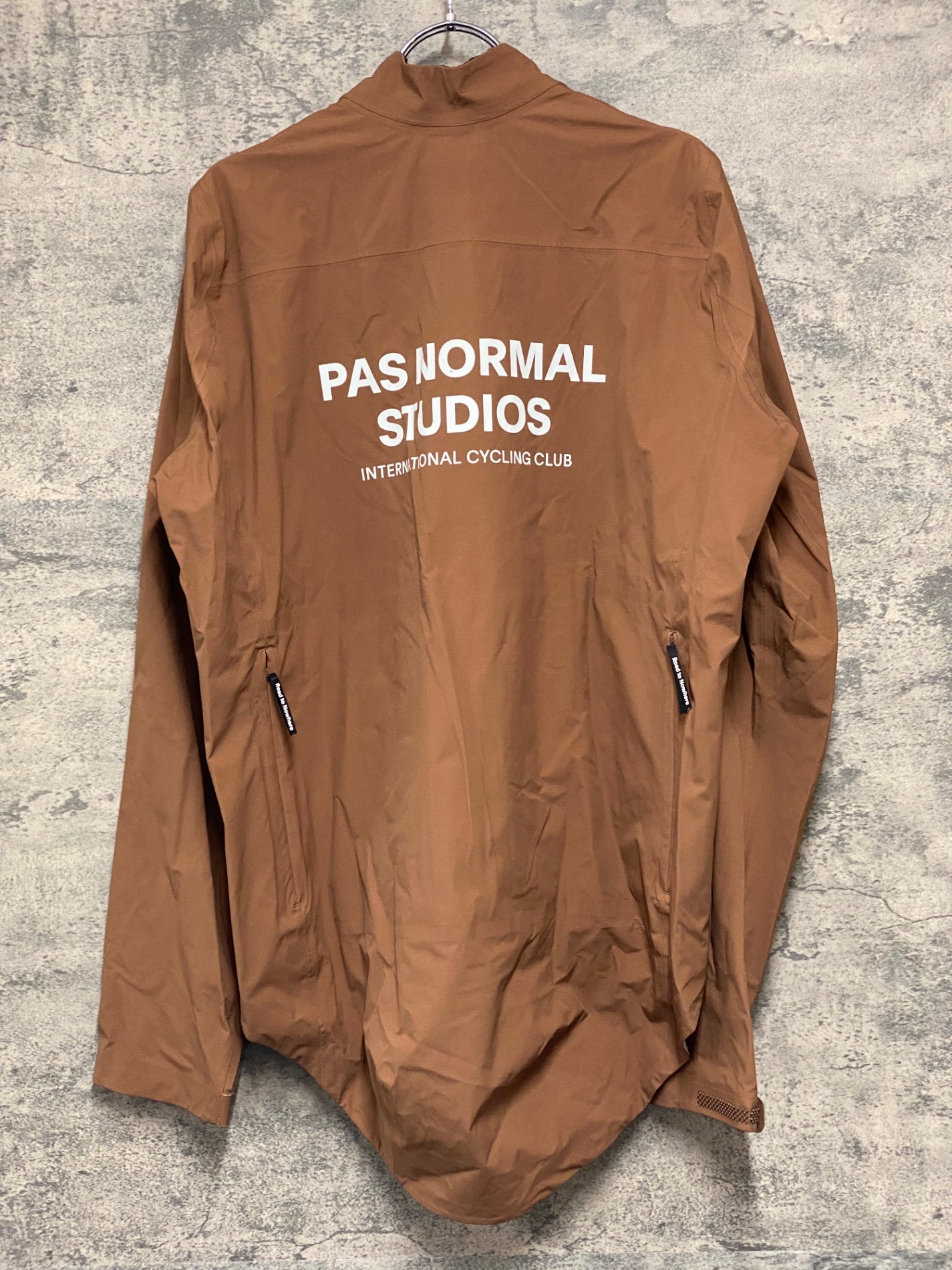 JD973 パスノーマルスタジオ PAS NORMAL STUDIOS 長袖 レインジャケット 茶 M