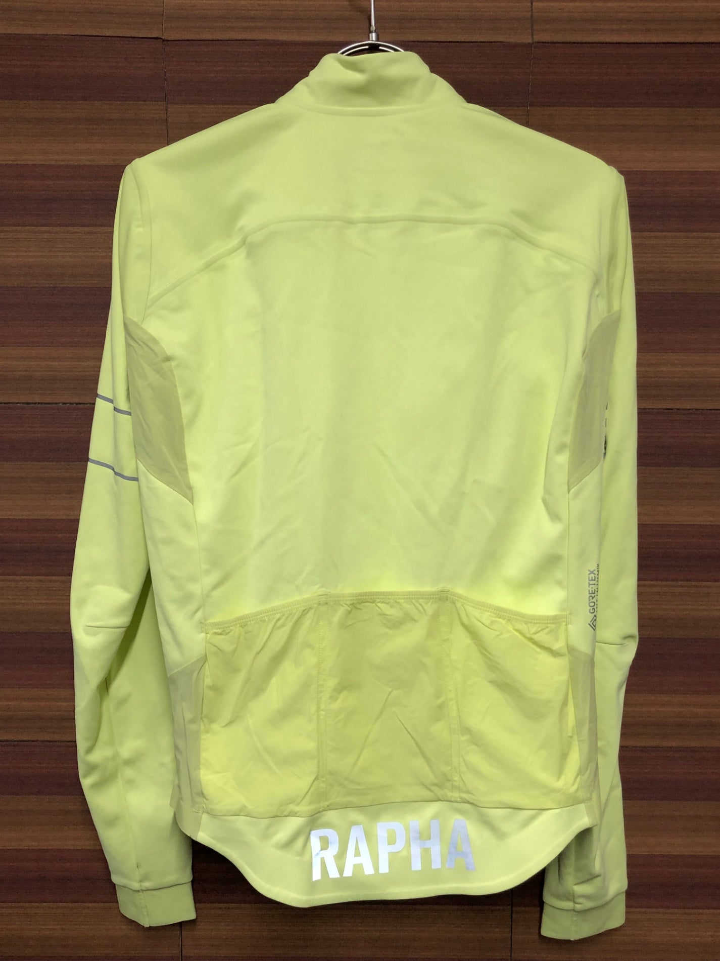 IP097 ラファ Rapha PRO TEAM LONG SLEEVE INFINIUM JERSEY 長袖 サイクルジャージ 黄 M GORE-TEX INFINIUM