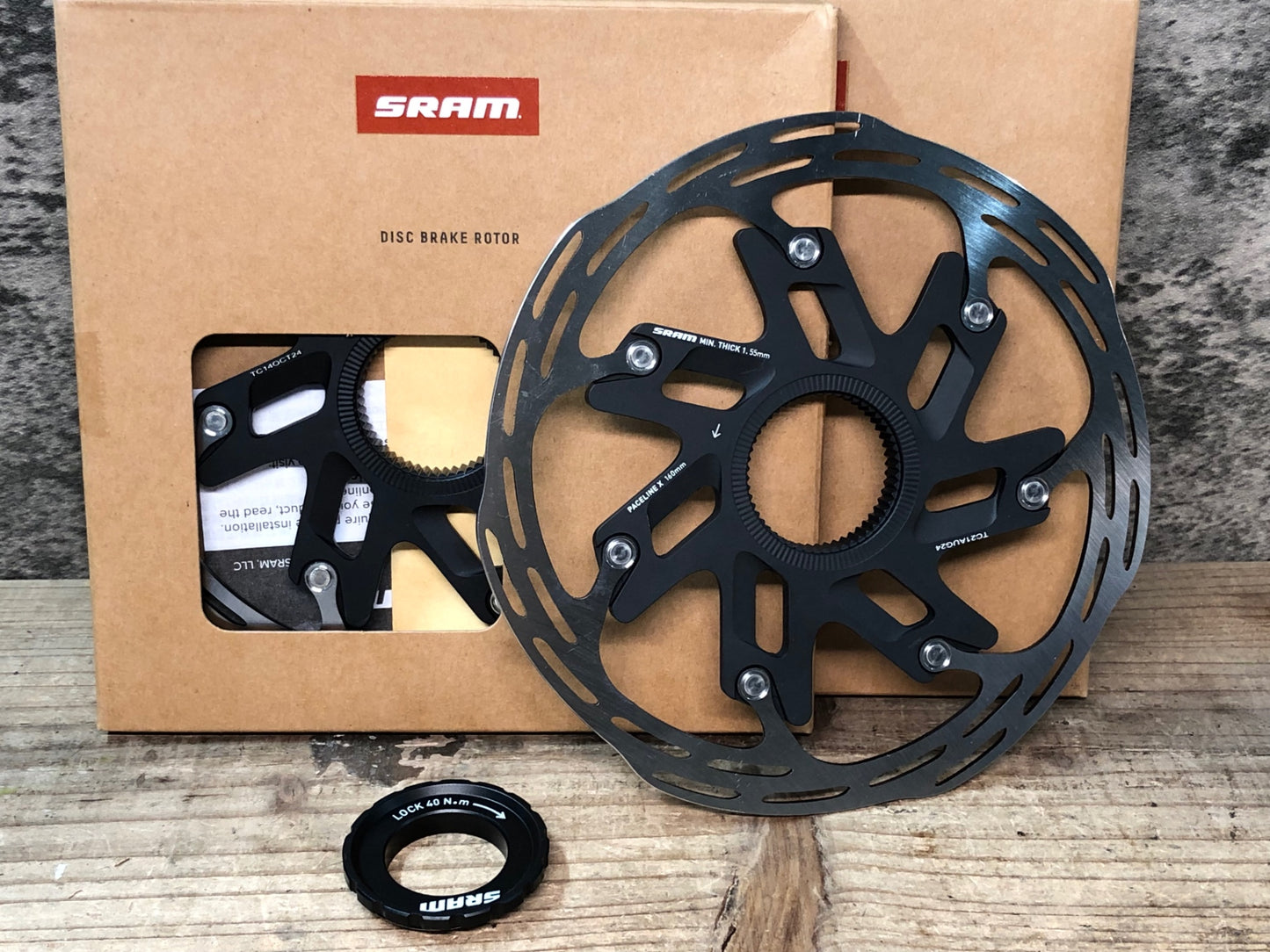 JC372 スラム SRAM Paceline X Rotor 160mm センターロック ブレーキローター 2枚セット
