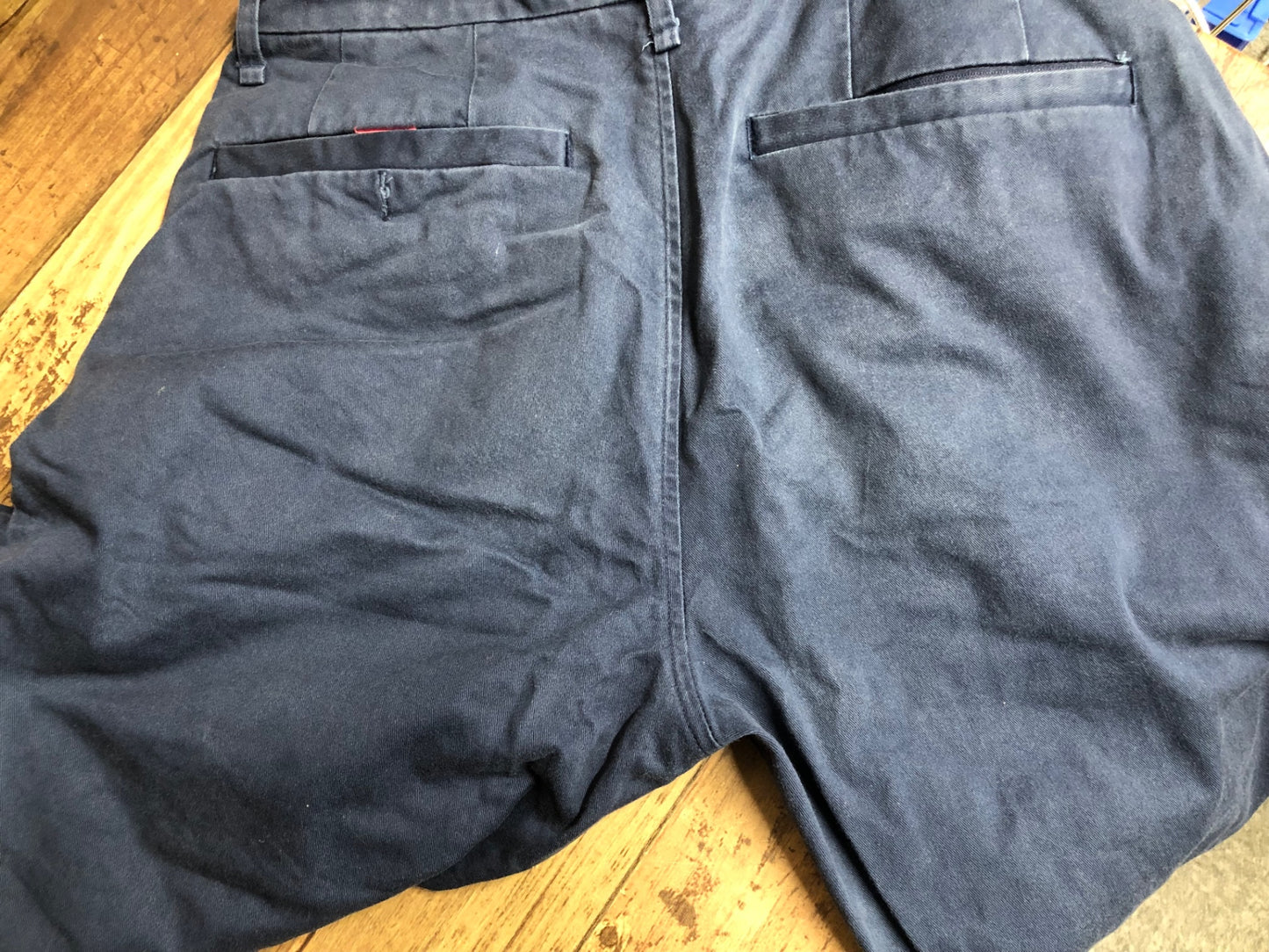 IO138 ラファ Rapha COTTON TROUSERS サイクルパンツ 紺 32W 32L