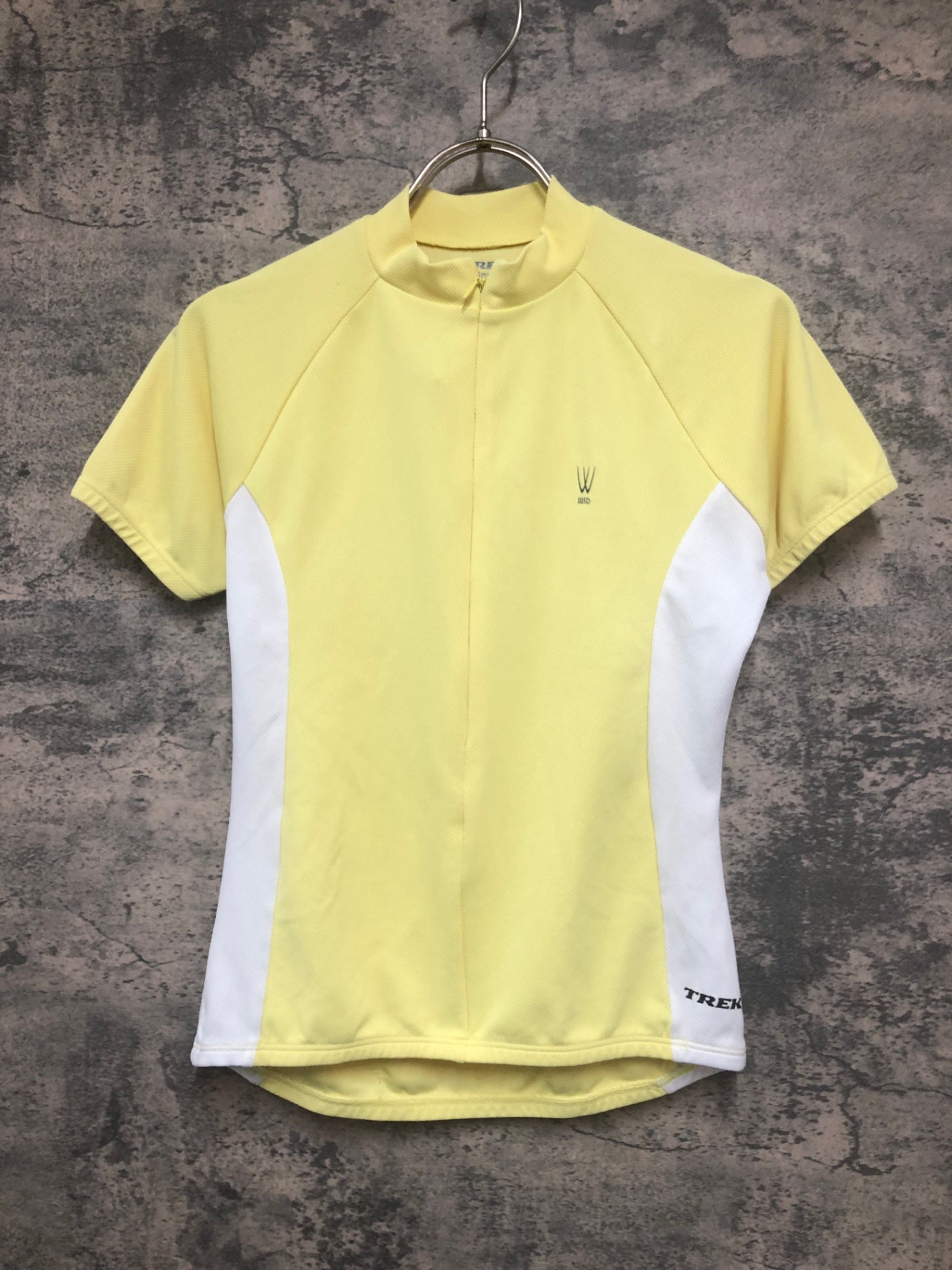 IY168 トレック TREK 半袖 サイクルジャージ 黄 S ハーフジップ