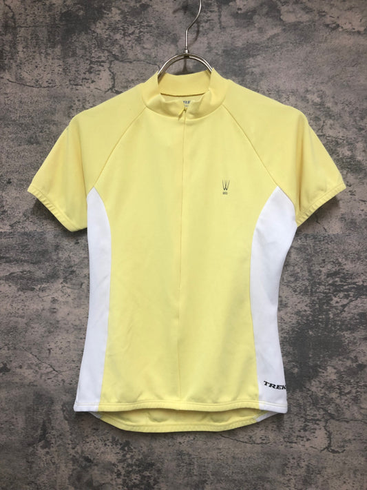 IY168 トレック TREK 半袖 サイクルジャージ 黄 S ハーフジップ