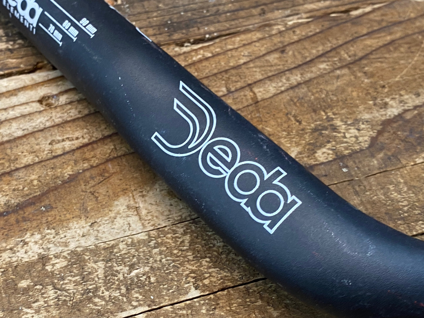 IT986 デダ Deda CRONO NERO アルミ ブルホーンハンドル エンドC-C380mm Φ31.7