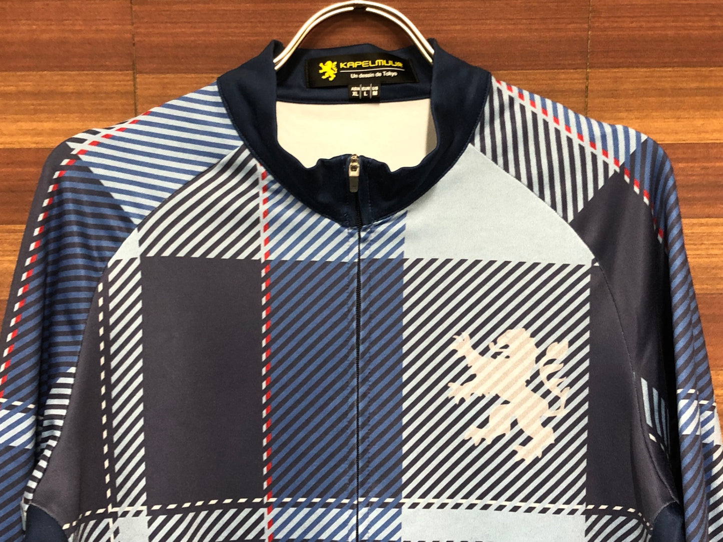 IN974 カペルミュール KAPELMUUR 裏起毛 長袖 サイクルジャージ XL 青