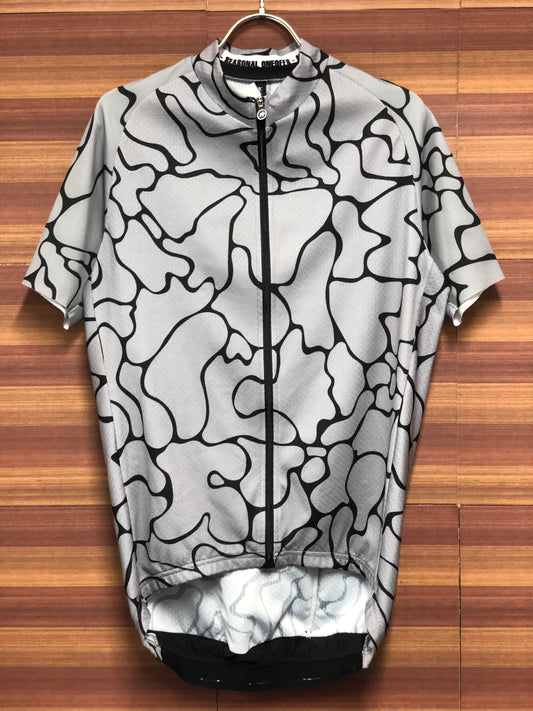 IO232 アソス assos FASTLANE GT 半袖サイクルジャージ グレー L 小ほつれ