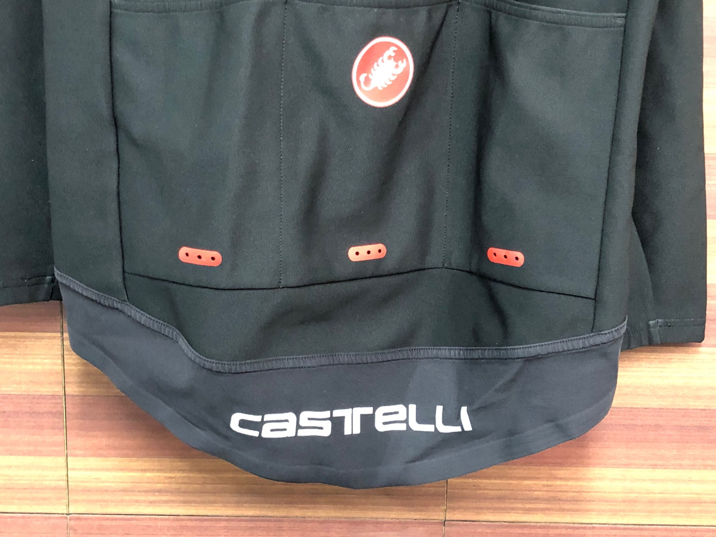 IT116 カステリ CASTELLI ROSSOCORSA perfetto 長袖 サイクルジャケット 黒 L GORE WINDSTOPPER