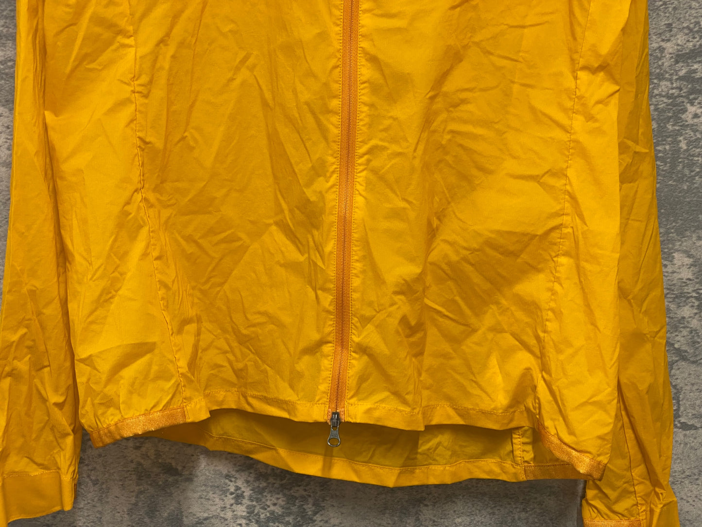 IZ422 COOP CYCLES 長袖 フーディ レインジャケット イエローオレンジ M