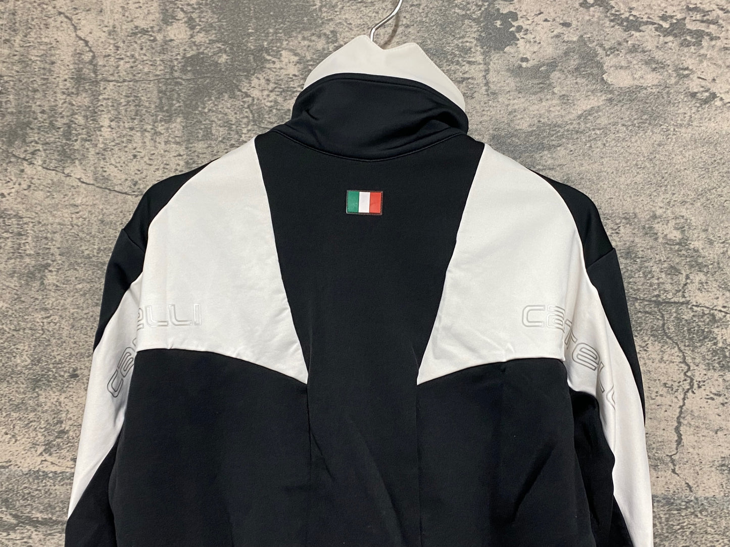 IZ651 カステリ CASTELLI ロッソコルサ ROSSO CORSA 長袖ジャージ 裏起毛 Lサイズ 黒