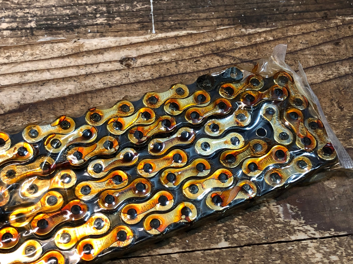 IP833 HKK Vertex TRACK RACER CHAIN 厚歯 シングル チェーン NJS トラック ピスト用 シルバーブラック