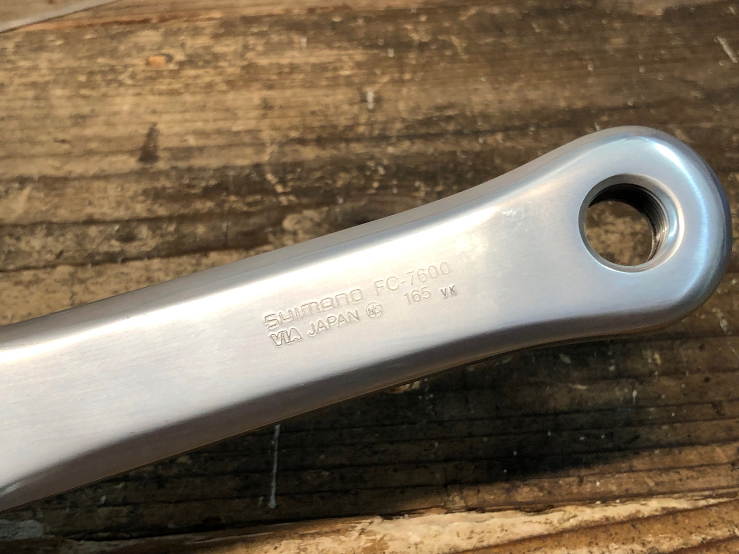 IX010 シマノ SHIMANO デュラエース DURA-ACE FC-7600 クランクアームセット 165mmPCD144 NJS ピスト トラック用