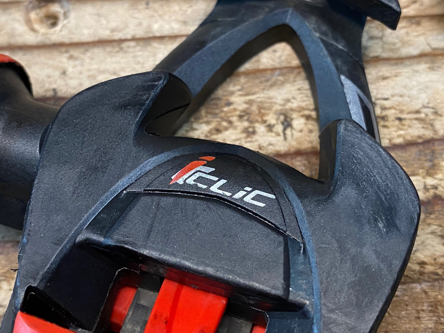 JA307 タイム TIME CARBO FLEX ビンディングペダル 黒 赤 チタンシャフト