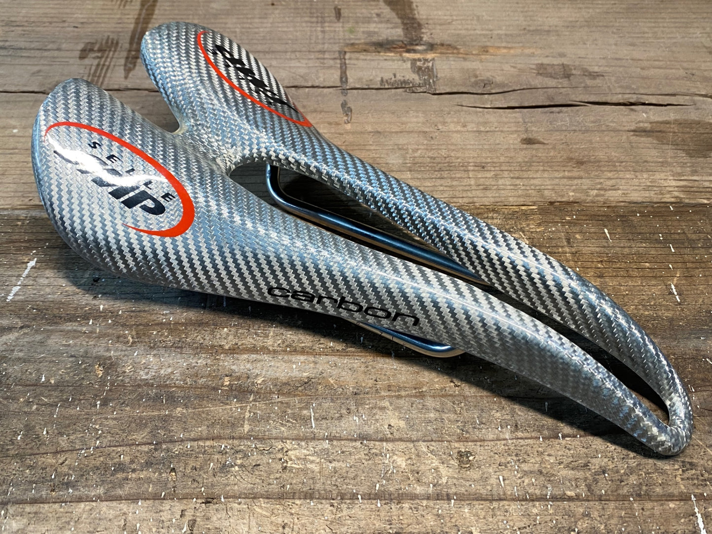 IQ384 Selle SMP カーボン CARBON サドル ホワイト ステンレスレール