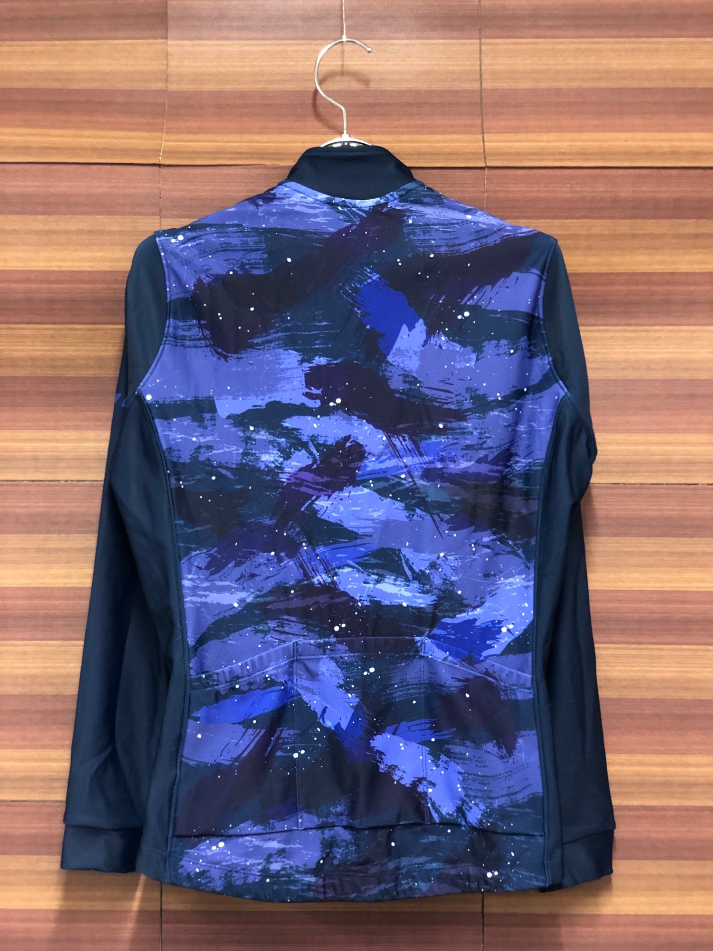 IS753 サンボルト SUNVOLT 長袖 サイクルジャージ 白 総柄 M 裏起毛