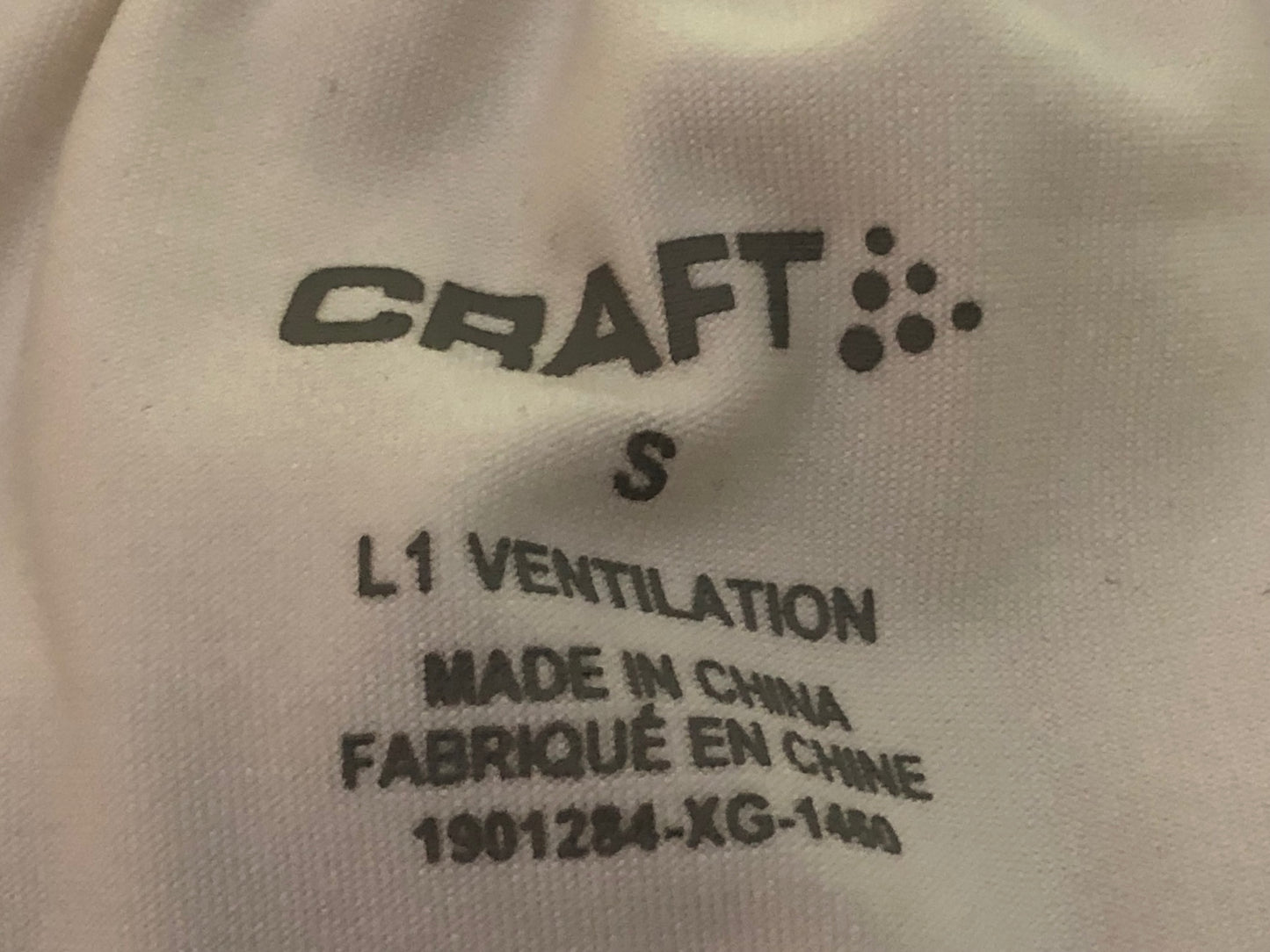 IJ353 クラフト CRAFT 半袖 サイクルジャージ 白 S ハーフジップ