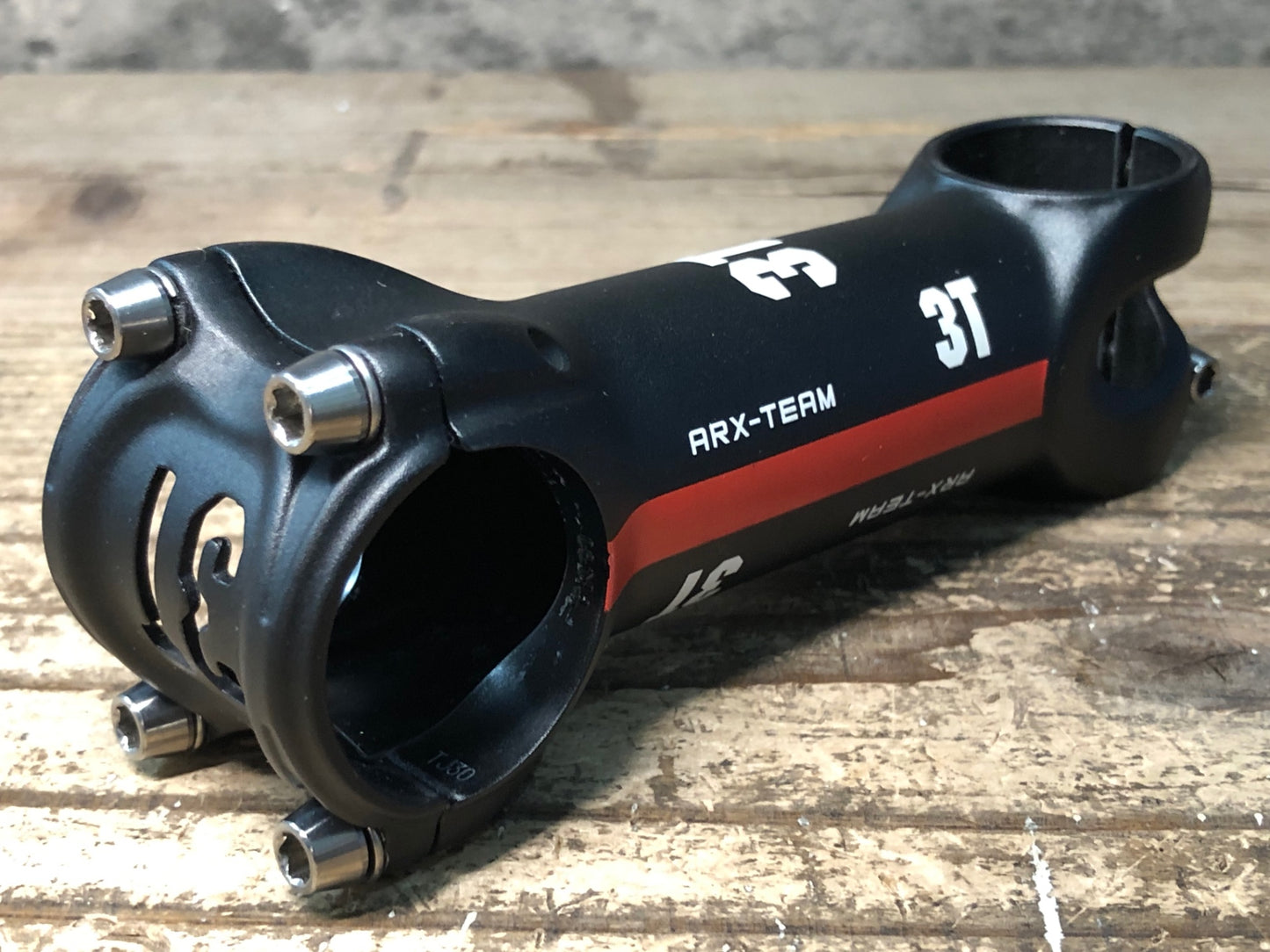 IY966 3T ARX-TEAM アルミ ステム 黒 110mm Φ31.8 OS ⁻6°