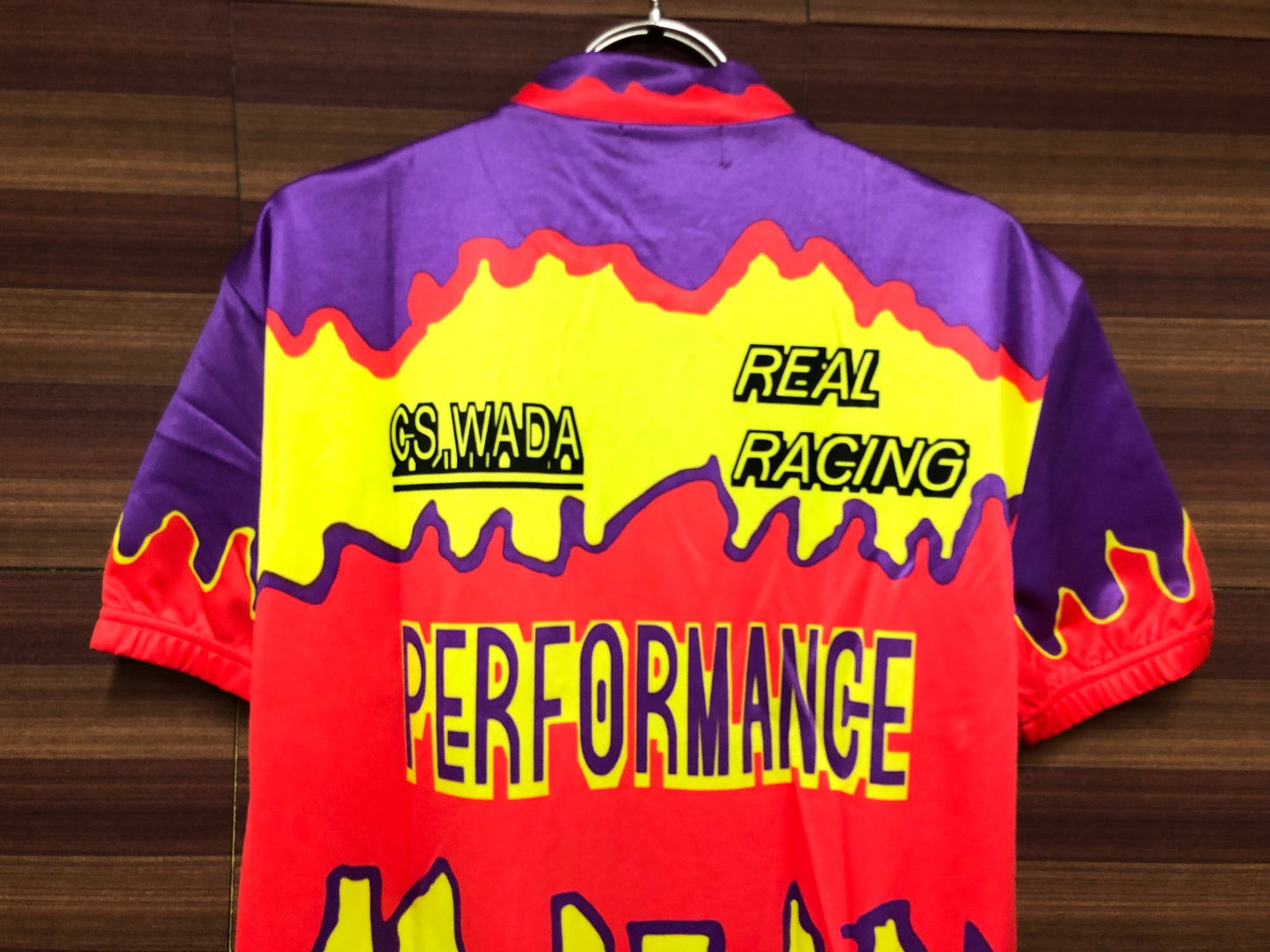 IM570 ミズノ MIZUNO 半袖 サイクルジャージ 赤 紫 L ウィンテージ