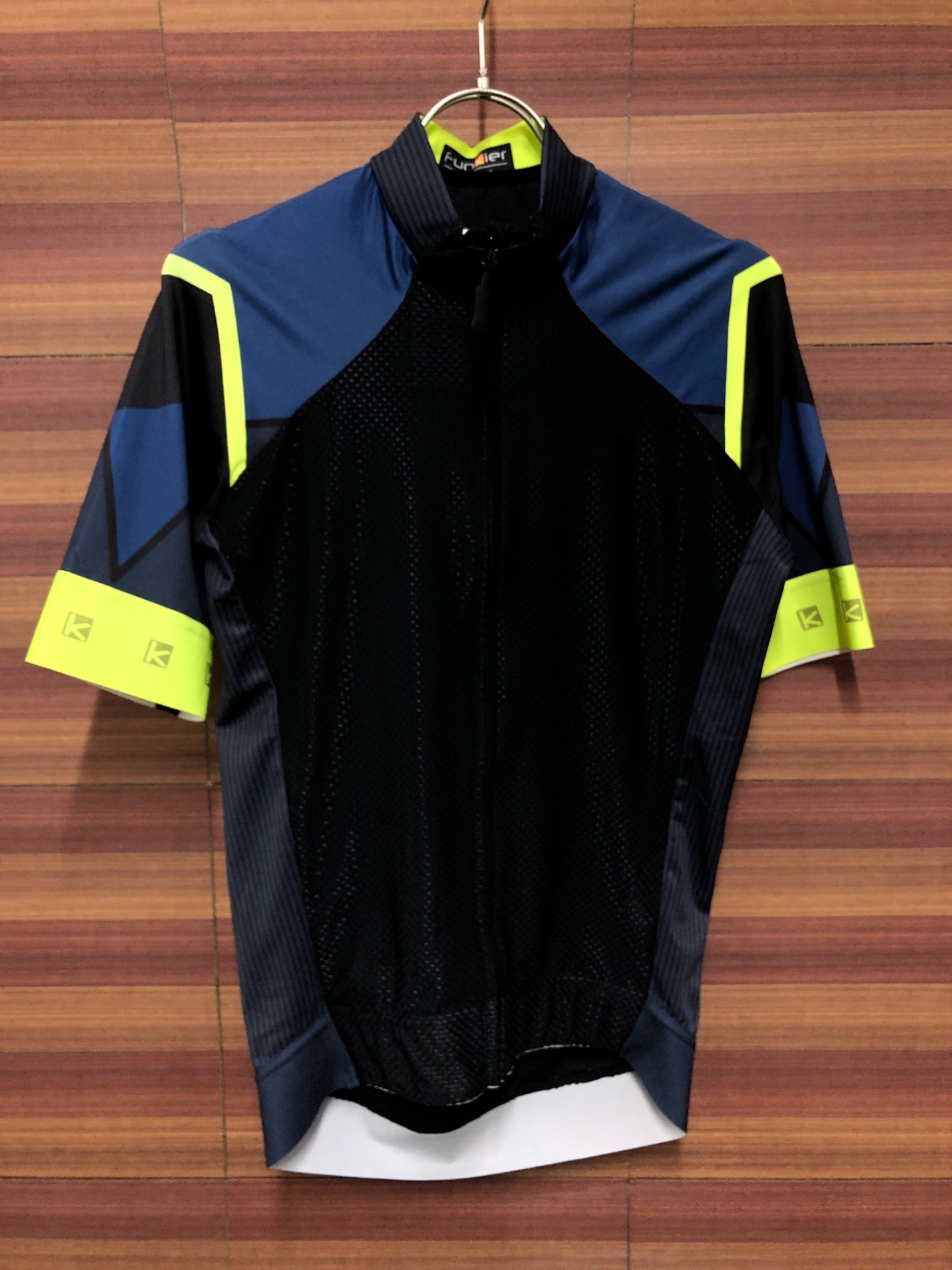 IN582 ファインキアー FUNKIER 半袖サイクルジャージ メッシュ 黒 S