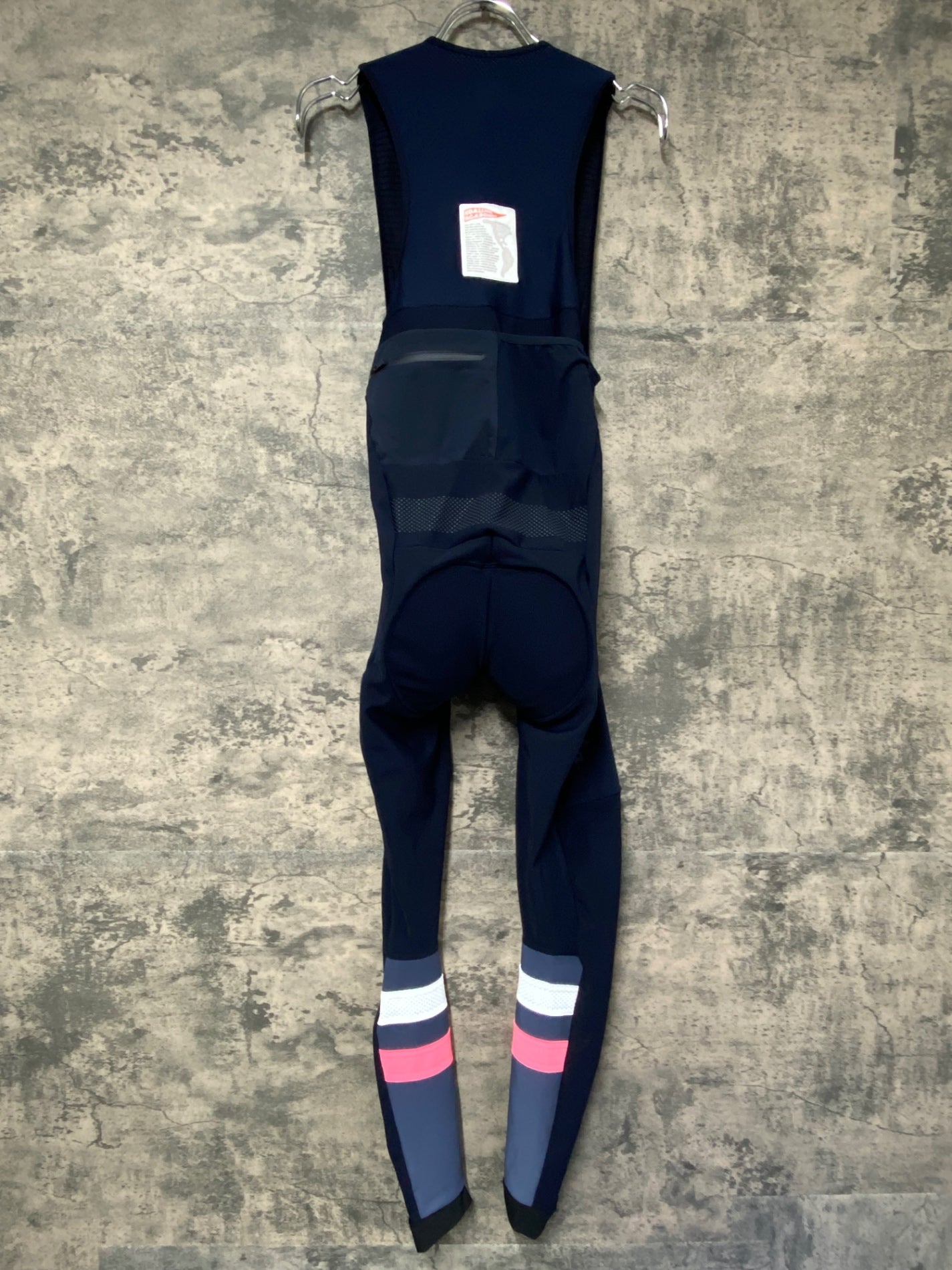 JB469 ラファ Rapha CARGO WINTER TIGHTS WITH PAD ビブタイツ 紺 M 裏起毛