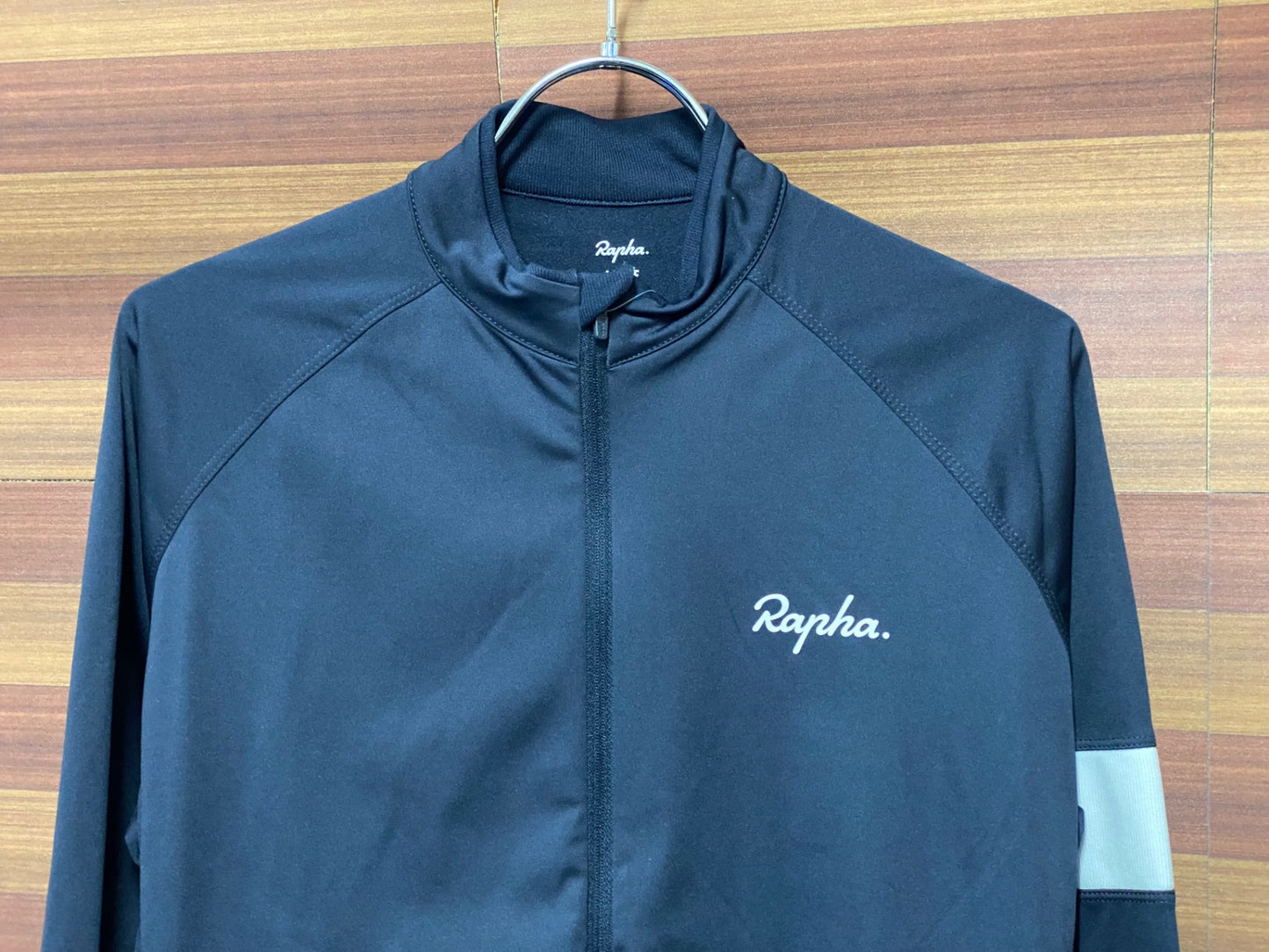 IT844 ラファ Rapha CORE LONG SLEEVE JERSEY 長袖 サイクルジャージ 黒 L 裏起毛