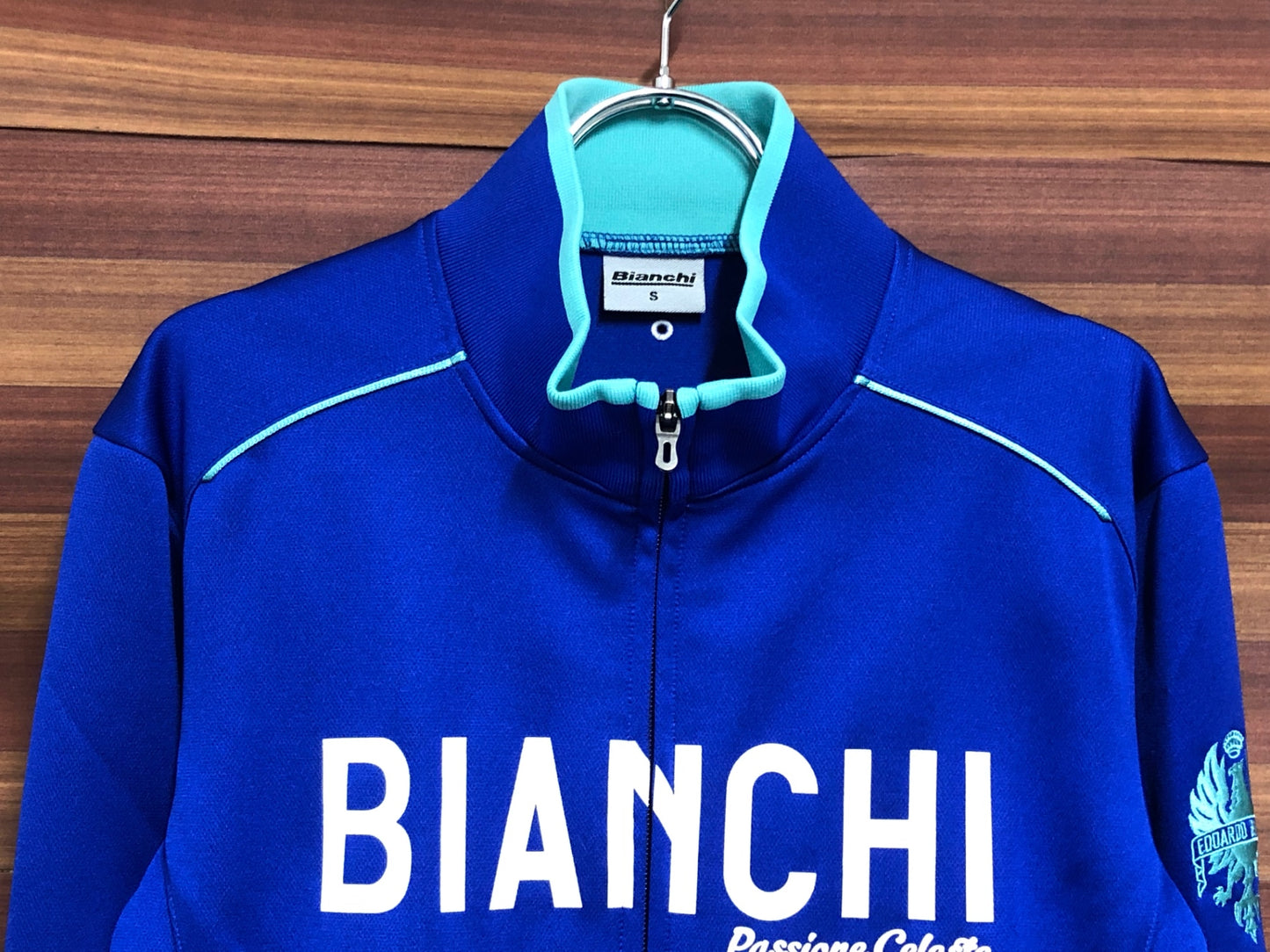 IS435 ビアンキ Bianchi 長袖 サイクルジャケット 青 S