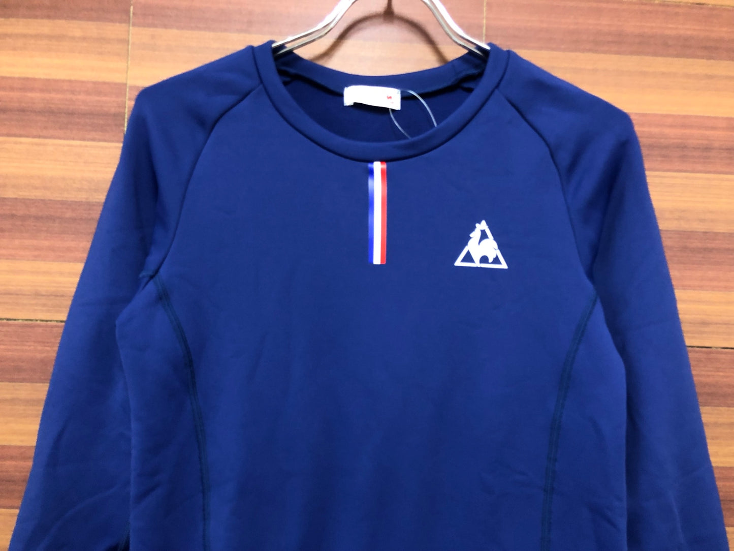 II235 ルコックスポルティフ le coq sportif 長袖 スウェット 紺 M 裏起毛