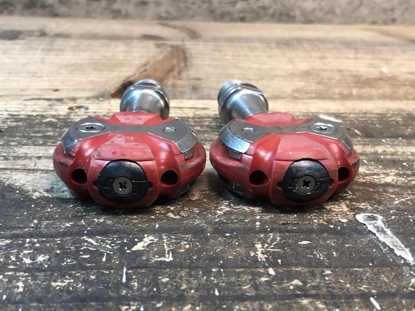 IW650 スピードプレイ SPEEDPLAY ZERO ビンディングペダル ステンレスシャフト 赤