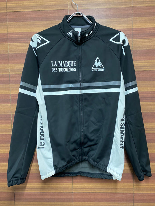 ID596 ルコックスポルティフ le coq sportif 長袖 サイクルジャケット 黒 L 裏起毛