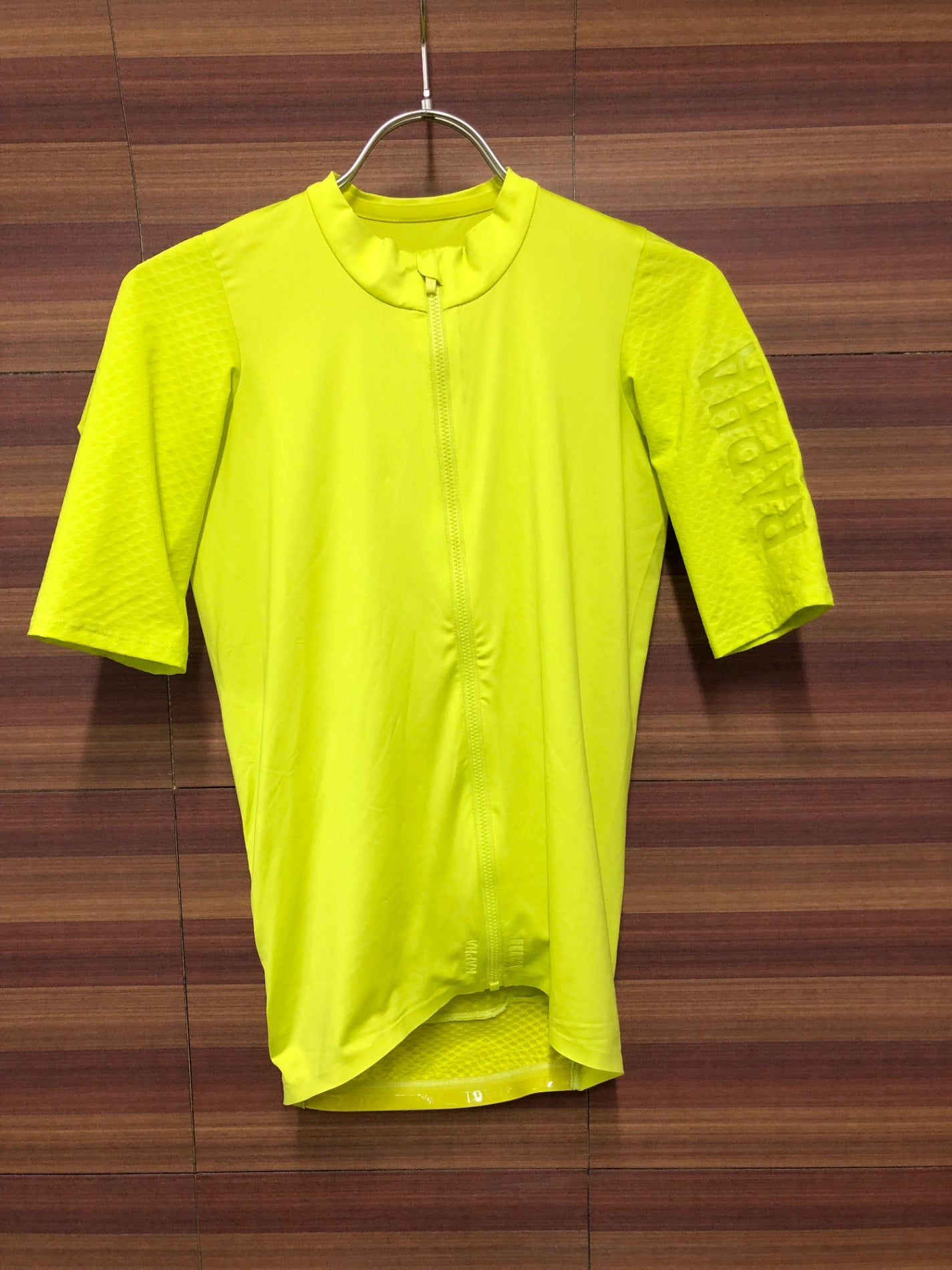 IL599 ラファ Rapha PRO TEAM SHORT SLEEVE AERO JERSEY 半袖 サイクルジャージ 黄色 S