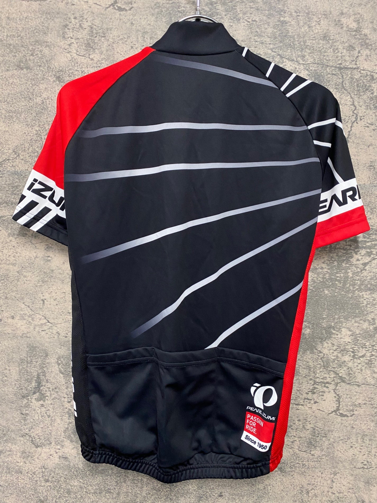 JA265 パールイズミ PEARL iZUMi 半袖 サイクルジャージ 黒 赤 S
